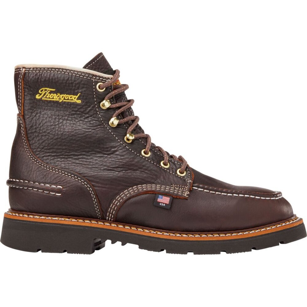 Men's Thorogood 6" Waterproof Moc Toe Boots 10.5